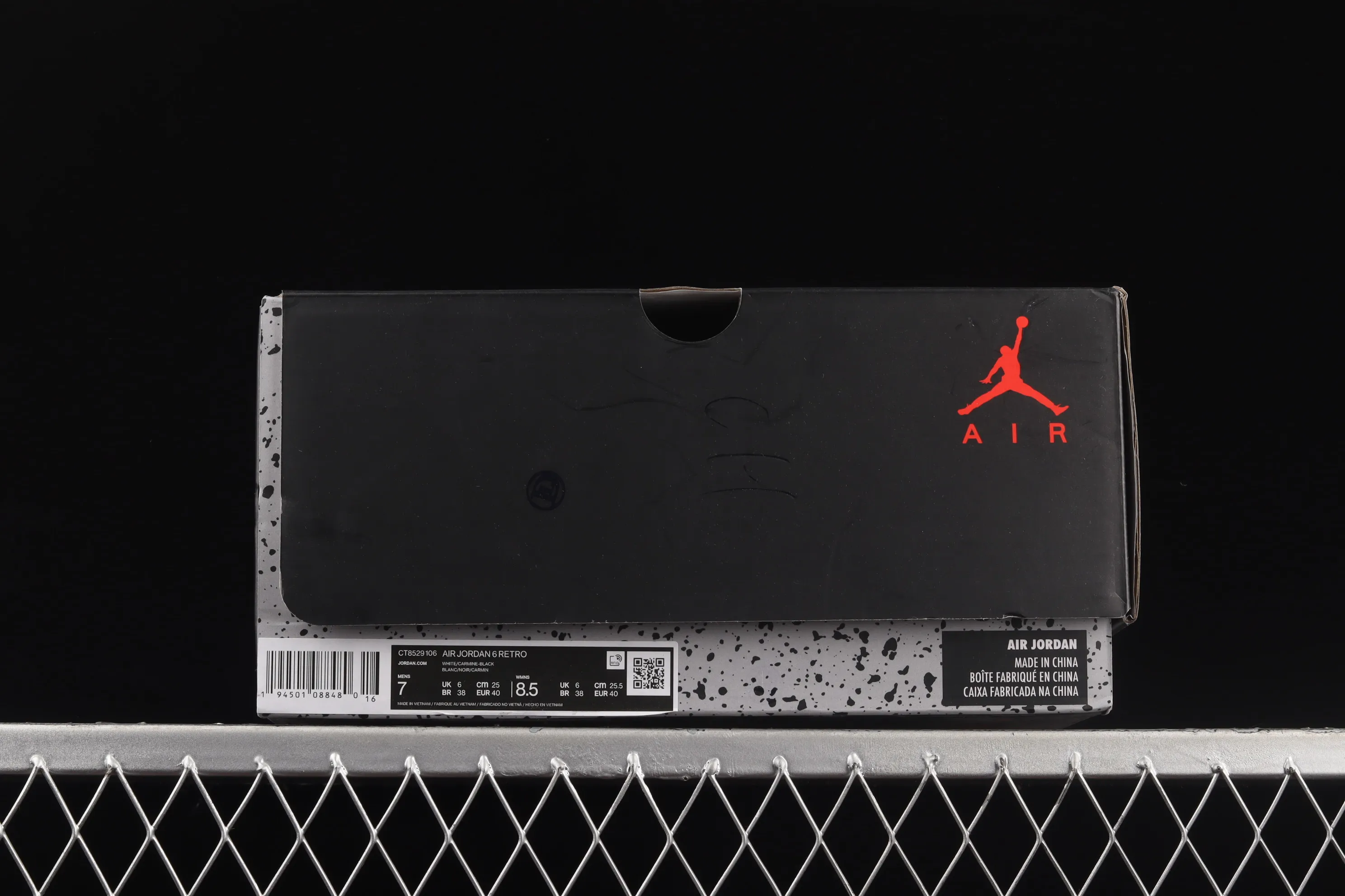 All categories Air Jordan Jordan series basketball shoes Air Jordan 6 Air Jordan "Carmine" AJ6 Joe 6 Rouge White Red 2021 replica high-top basketball shoes CT8529-106